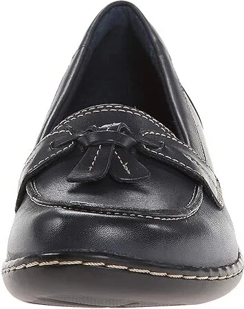 Clarks Ashland Bubble Women's Slip on Shoes Navy Marine : 5.5 B - Medium, Leather - Image 6