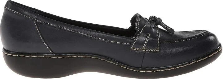 Clarks Ashland Bubble Women's Slip on Shoes Navy Marine : 5.5 B - Medium, Leather - Image 8