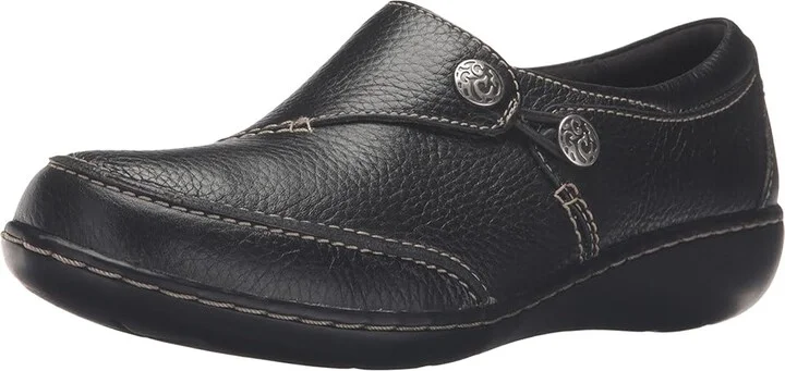 Clarks Ashland Lane Q Women's Shoes Black : 11 A - Narrow, Leather - Image 2