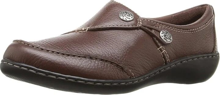 Clarks Ashland Lane Q Women's Shoes Redwood : 9 D - Wide, Leather - Image 2
