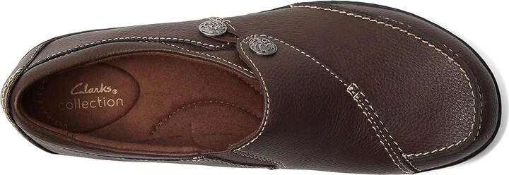 Clarks Ashland Lane Q Women's Shoes Redwood : 9 D - Wide, Leather - Image 3