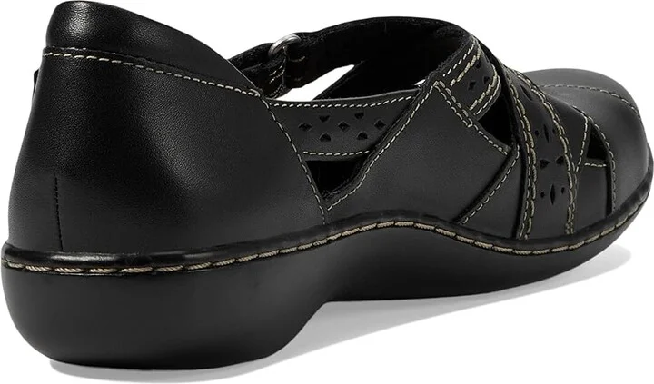 Clarks Ashland Spin Q Women's Shoes Black : 7 D - Wide, Leather - Image 5