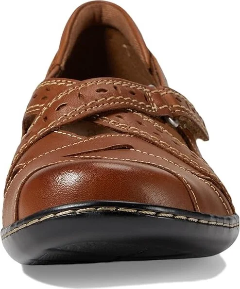 Clarks Ashland Spin Q Women's Shoes Tan : 11 A - Narrow, Leather - Image 3