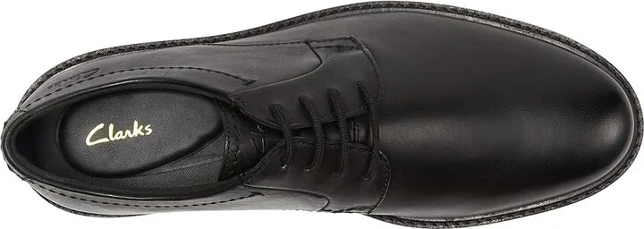 Clarks Atticus LT Lace Men's Shoes Black Leather 1 : 12 D - Medium - Image 2