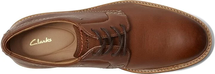 Clarks Atticus LT Lace Men's Shoes Dark Tan Leather 1 : 10.5 D - Medium - Image 2