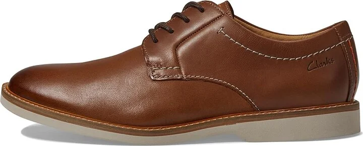Clarks Atticus LT Lace Men's Shoes Dark Tan Leather 1 : 10.5 D - Medium - Image 6