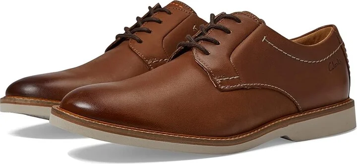 Clarks Atticus LT Lace Men's Shoes Dark Tan Leather 1 : 10.5 D - Medium