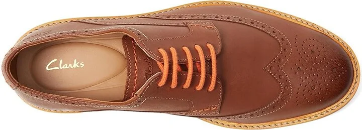 Clarks Atticus LT Limit Men's Shoes Dark Tan Leather : 8 D - Medium, Suede - Image 2