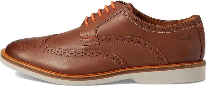Clarks Atticus LT Limit Men's Shoes Dark Tan Leather : 8 D - Medium, Suede - Image 6