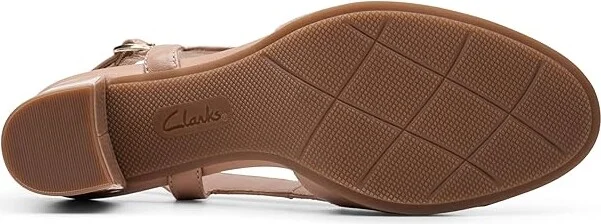 Clarks Bayla Joy High Women's Heels Beige Leather : 11 B - Medium, Leather/Rubber - Image 3