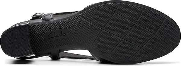 Clarks Bayla Joy High Women's Heels Black Leather : 7 B - Medium, Leather/Rubber - Image 3