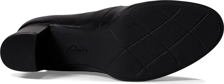 Clarks Bayla Nora High Women's Heels Black Leather : 9.5 B - Medium - Image 3