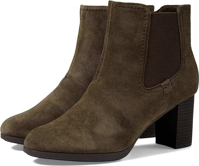 Clarks Bayla Rose Women's Boots Slate Suede : 9.5 D - Wide