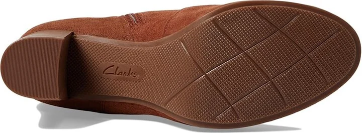 Clarks Bayla Rose Women's Boots Tan Suede : 8 B - Medium, Rubber/Suede/Textile - Image 3