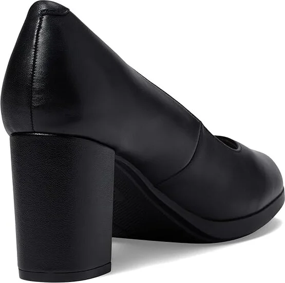 Clarks Bayla Skip High Women's Heels Black Leather : 9 B - Medium, Faux Leather - Image 4