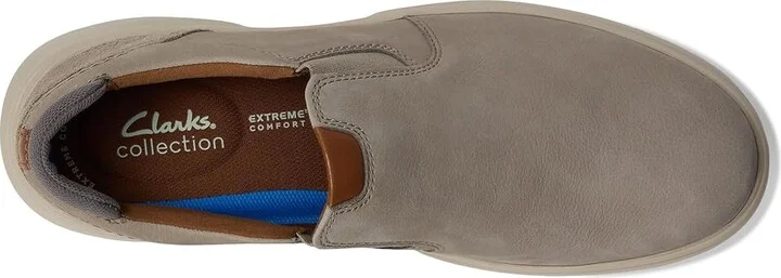 Clarks Bradley Ease Men's Lace-up Boots Light Grey Nubuck : 13 EE - Wide, Leather - Image 2