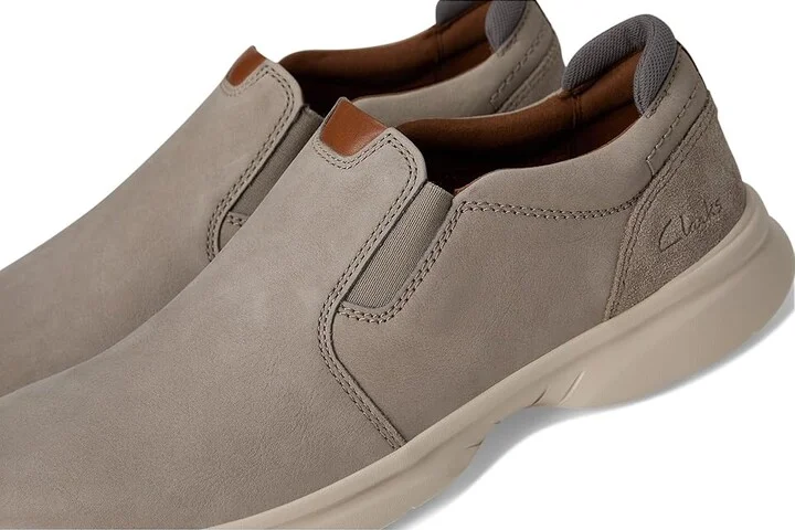 Clarks Bradley Ease Men's Lace-up Boots Light Grey Nubuck : 13 EE - Wide, Leather - Image 7