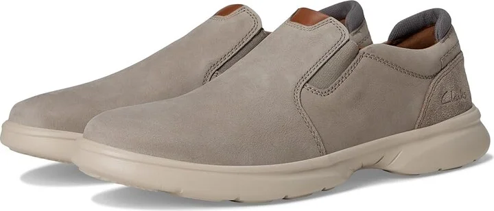 Clarks Bradley Ease Men's Lace-up Boots Light Grey Nubuck : 13 EE - Wide, Leather