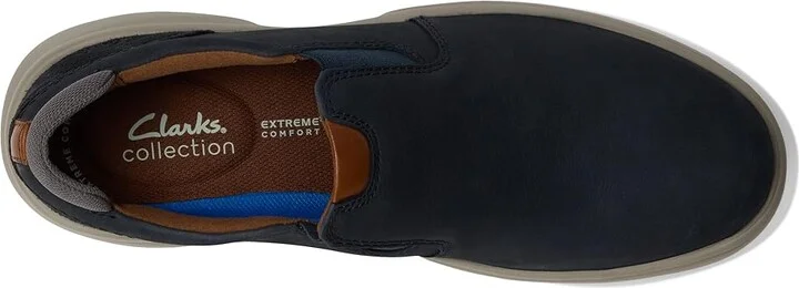 Clarks Bradley Ease Men's Lace-up Boots Navy Nubuck : 9.5 D - Medium, Leather - Image 2
