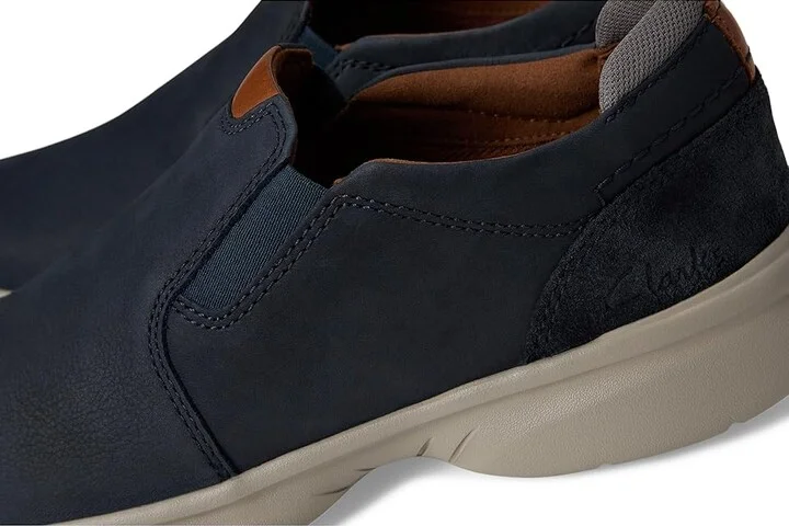 Clarks Bradley Ease Men's Lace-up Boots Navy Nubuck : 9.5 D - Medium, Leather - Image 7