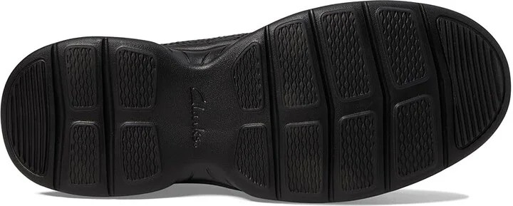 Clarks Bradley Free Men's Shoes Black Tumbled Leather : 7 D - Medium - Image 3