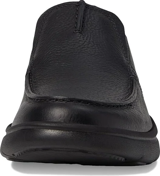 Clarks Bradley Free Men's Shoes Black Tumbled Leather : 7 D - Medium - Image 5