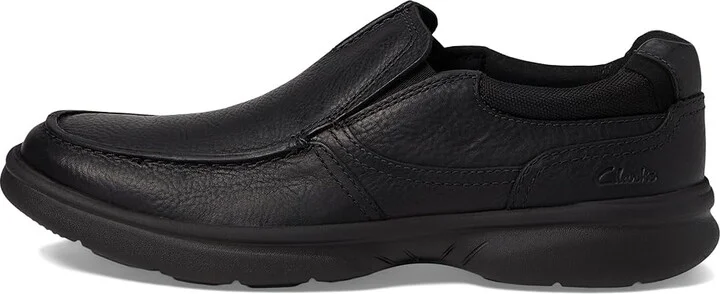 Clarks Bradley Free Men's Shoes Black Tumbled Leather : 7 D - Medium - Image 6