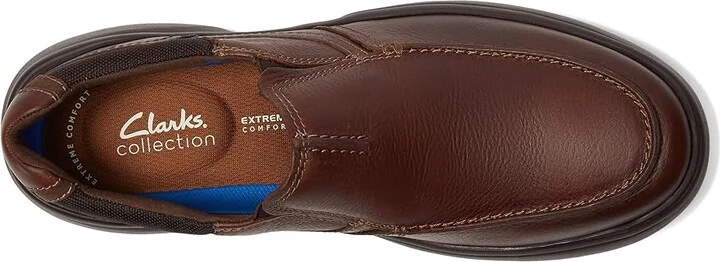 Clarks Bradley Free Men's Shoes Tan Tumbled Leather : 7 D - Medium - Image 2