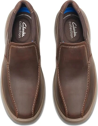 Clarks Bradley Step Men's Shoes Beeswax Leather : 9.5 EE - Wide - Image 2