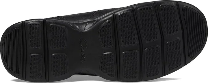 Clarks Bradley Step Men's Shoes Black Tumbled Leather : 7.5 D - Medium - Image 3