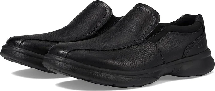 Clarks Bradley Step Men's Shoes Black Tumbled Leather : 7.5 D - Medium