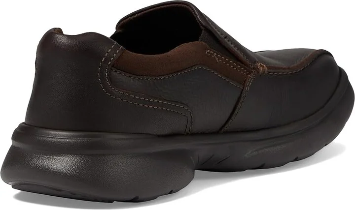 Clarks Bradley Step Men's Shoes Brown Tumbled Leather : 7 D - Medium - Image 4