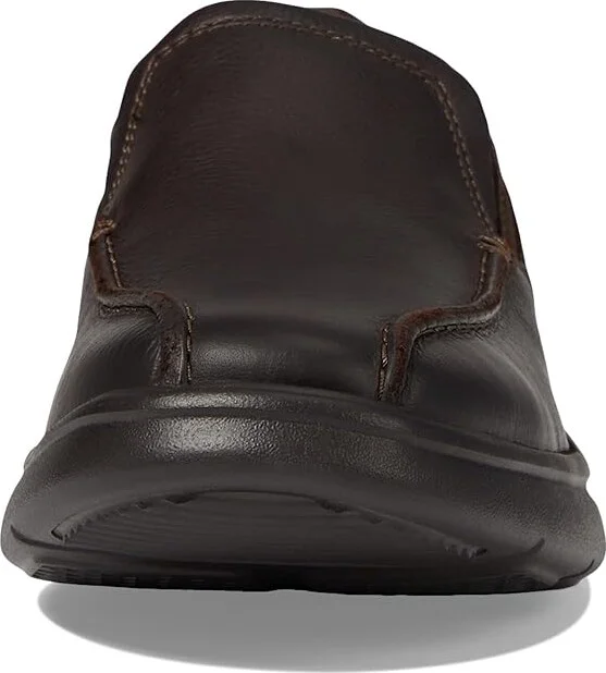 Clarks Bradley Step Men's Shoes Brown Tumbled Leather : 7 D - Medium - Image 5