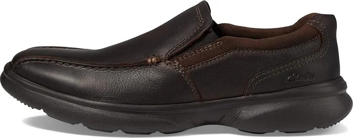 Clarks Bradley Step Men's Shoes Brown Tumbled Leather : 7 D - Medium - Image 6
