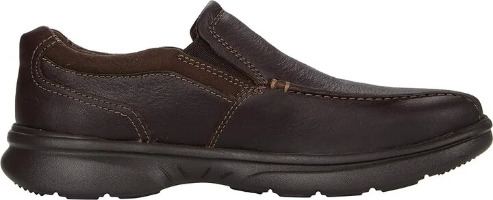 Clarks Bradley Step Men's Shoes Brown Tumbled Leather : 7 D - Medium - Image 7