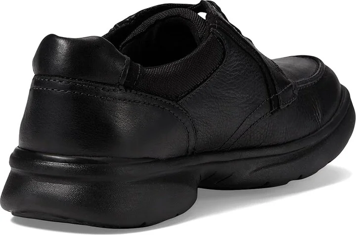 Clarks Bradley Vibe Men's Shoes Black Tumbled Leather : 8 D - Medium - Image 4