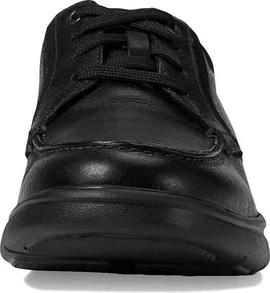 Clarks Bradley Vibe Men's Shoes Black Tumbled Leather : 8 D - Medium - Image 5