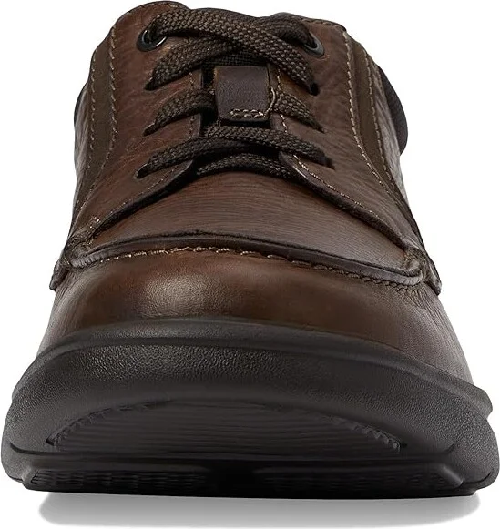 Clarks Bradley Vibe Men's Shoes Tan Tumbled Leather : 7 D - Medium - Image 5