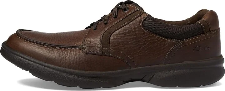 Clarks Bradley Vibe Men's Shoes Tan Tumbled Leather : 7 D - Medium - Image 6