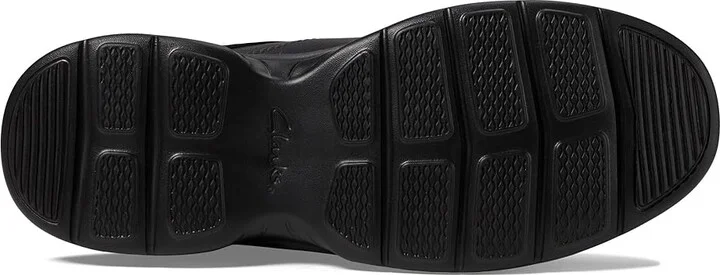 Clarks Bradley Walk Men's Shoes Black Tumbled Leather : 7.5 D - Medium - Image 3