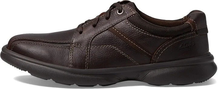 Clarks Bradley Walk Men's Shoes Brown Tumbled Leather : 8 D - Medium - Image 6