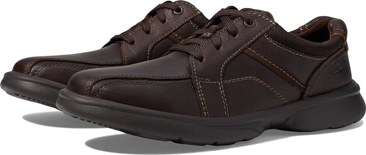 Clarks Bradley Walk Men's Shoes Brown Tumbled Leather : 8 D - Medium