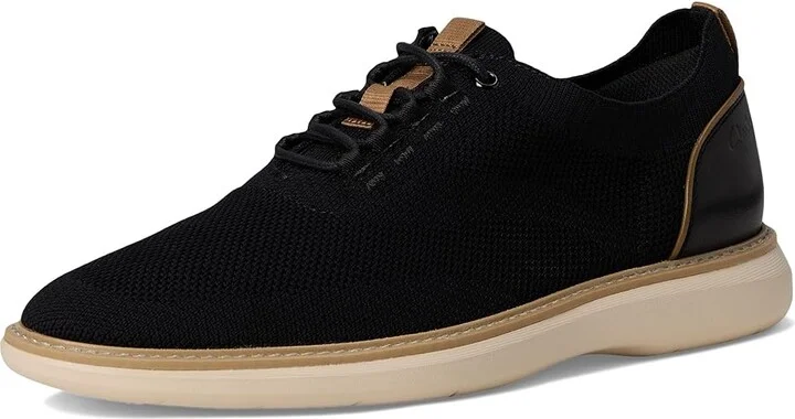 Clarks Brantin Knit Men's Lace-up Boots Black Knit : 8 D - Medium, Leather - Image 5
