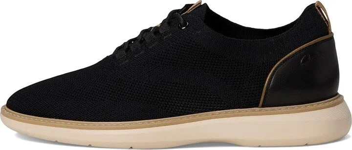 Clarks Brantin Knit Men's Lace-up Boots Black Knit : 8 D - Medium, Leather - Image 6