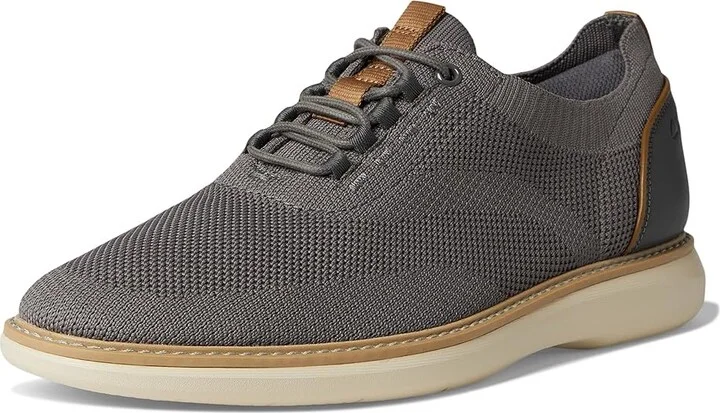 Clarks Brantin Knit Men's Lace-up Boots Grey Knit Textile : 9.5 D - Medium, Leather - Image 5