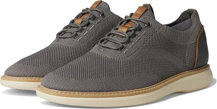 Clarks Brantin Knit Men's Lace-up Boots Grey Knit Textile : 9.5 D - Medium, Leather