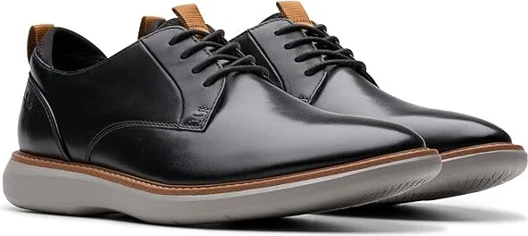 Clarks Brantin Plain Men's Lace-up Boots Black Leather : 7.5 D - Medium