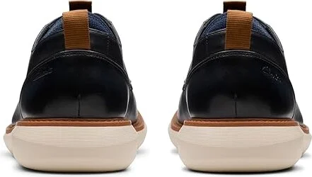 Clarks Brantin Plain Men's Lace-up Boots Navy Leather : 9 EE - Wide - Image 4
