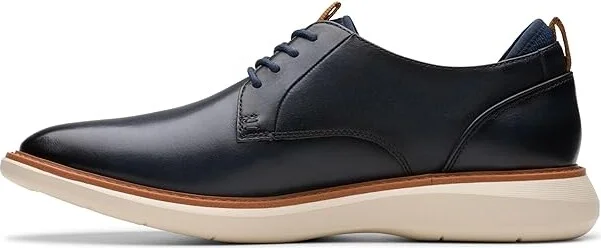 Clarks Brantin Plain Men's Lace-up Boots Navy Leather : 9 EE - Wide - Image 5
