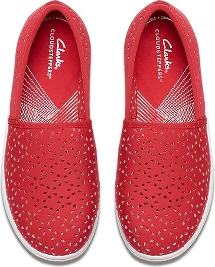 Clarks Breeze Emily Women's Shoes Cherry Textile : 9.5 D - Wide, Synthetic - Image 2